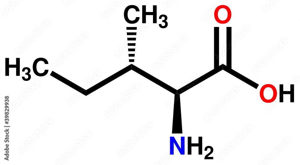 必需氨基酸异亮氨酸结构式