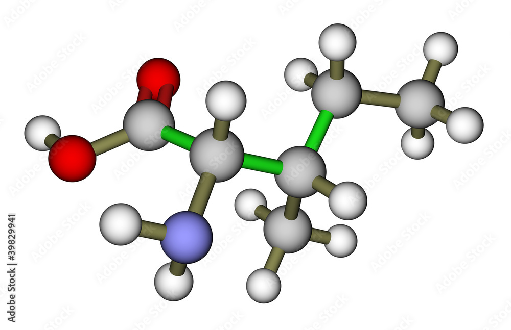 必需氨基酸异亮氨酸分子结构