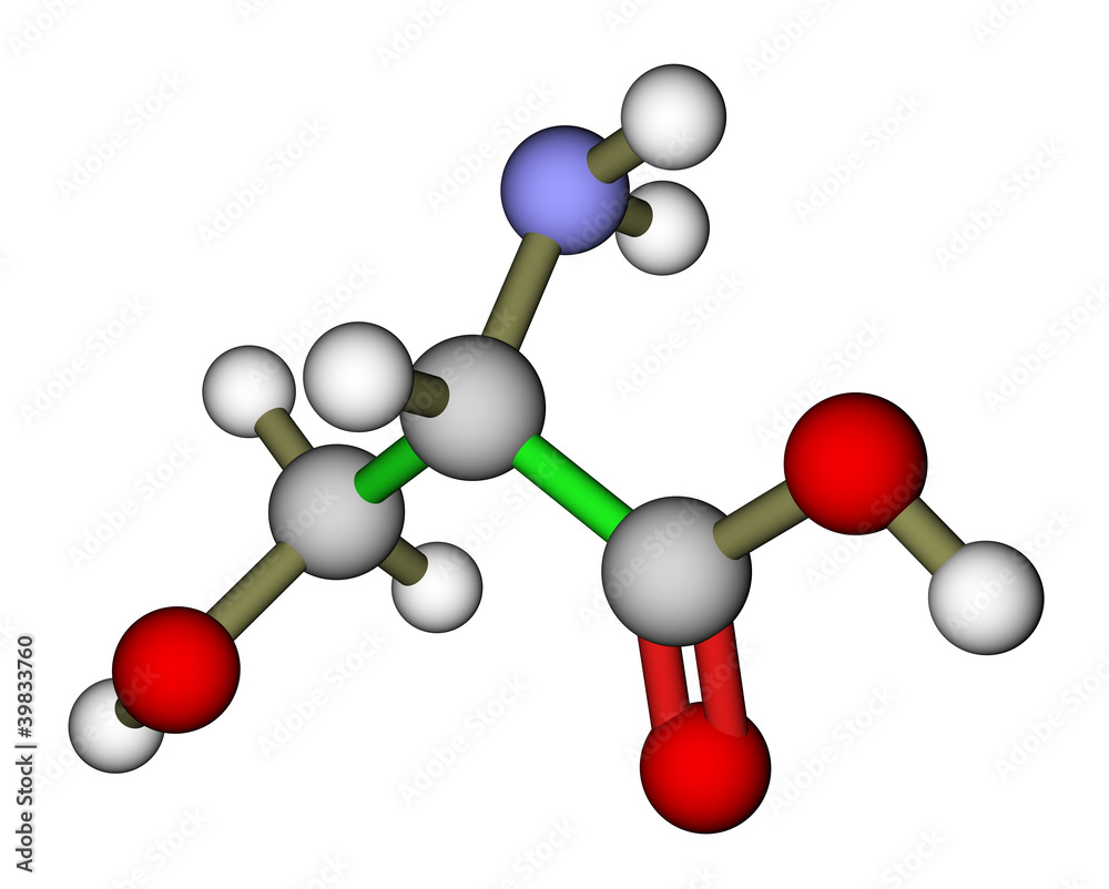 氨基酸丝氨酸分子结构