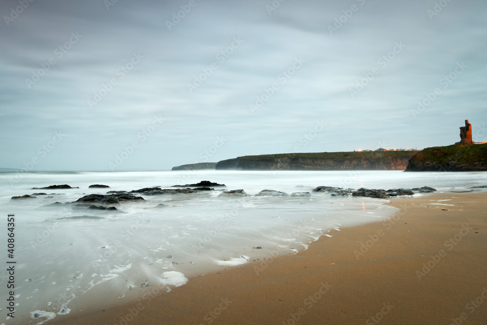 爱尔兰海边Ballybunion城堡遗址