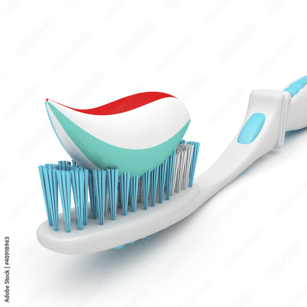 Toothbrush with toothpaste