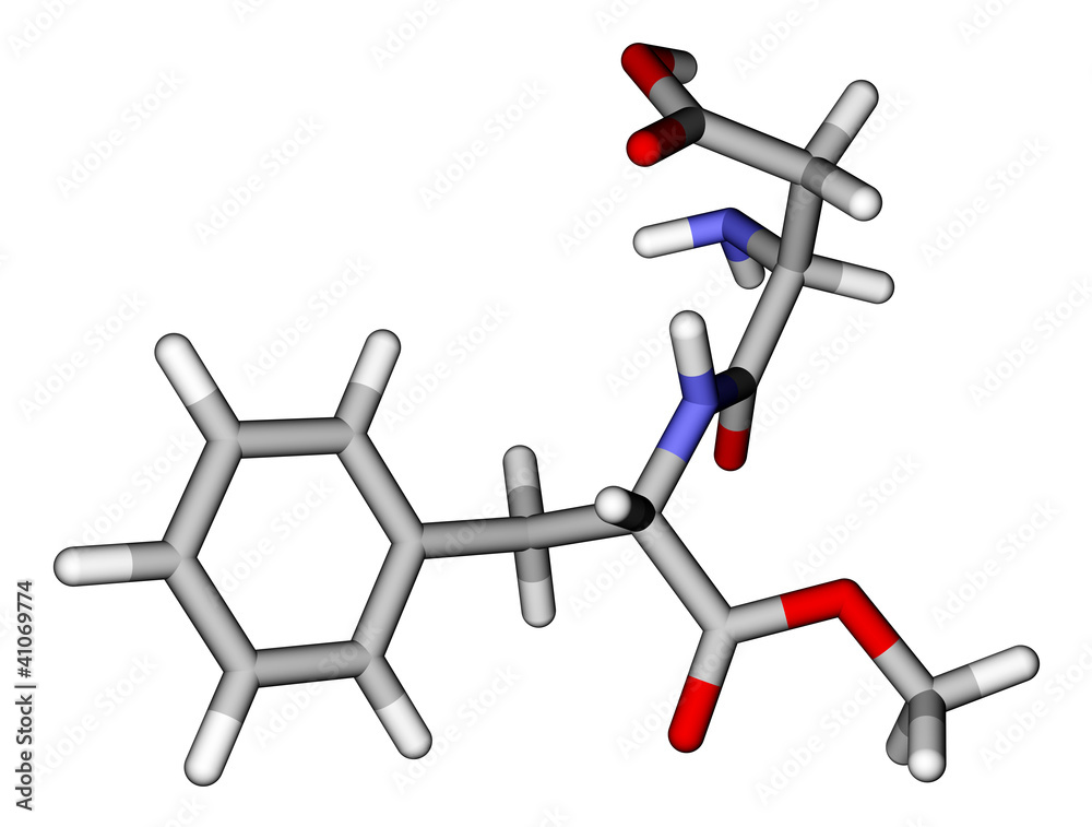 阿斯巴甜棒分子模型