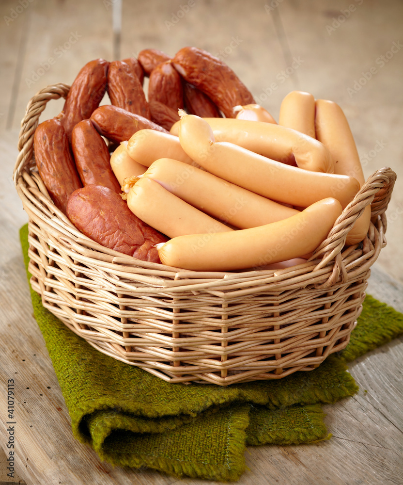 various sausages