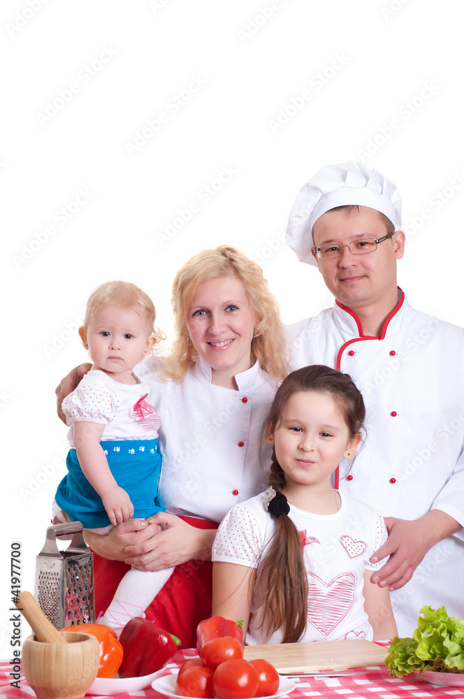 family cooking