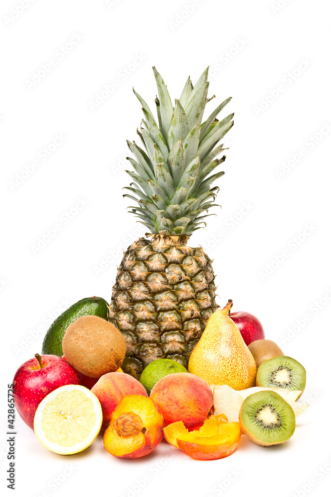 ananas、苹果、梨、桃、猕猴桃、柠檬、鳄梨