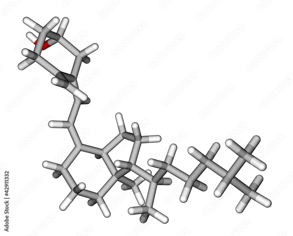 维生素D3（胆钙化醇）分子模型