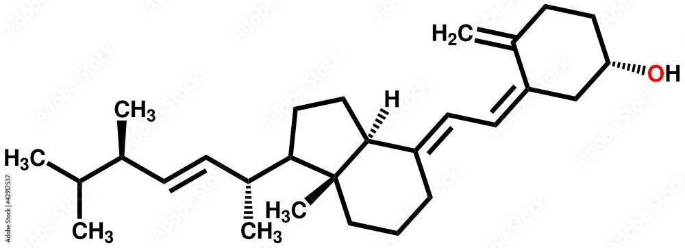 维生素D2（麦角钙化醇）结构配方