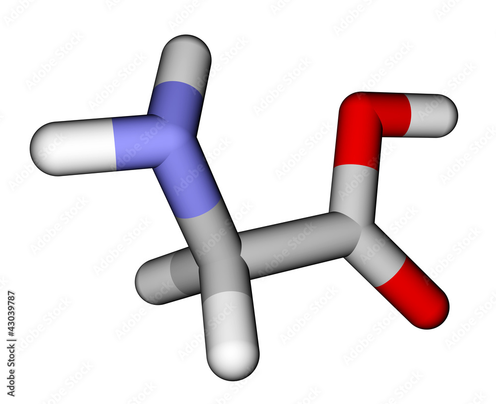 氨基酸甘氨酸棒分子模型