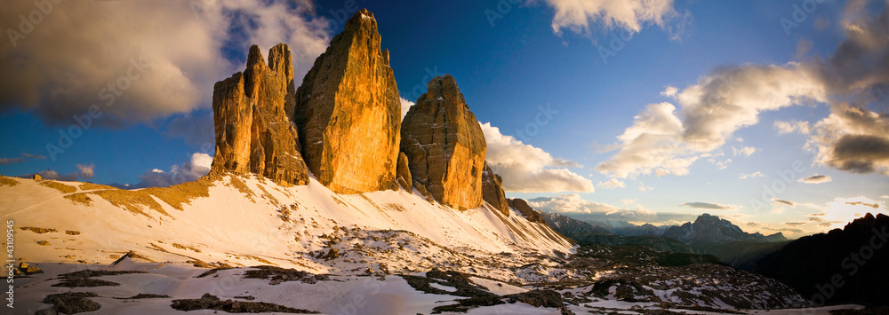 Tre Cime di Lavaredo Tramonto Dolomiti