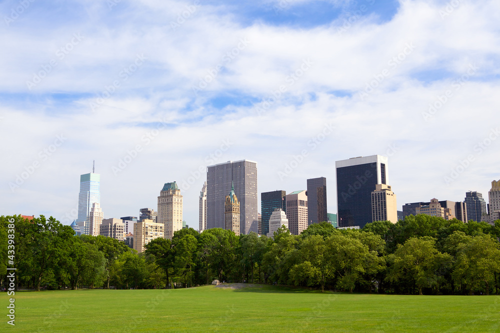 Central Park with Manhattan skyline, New York City