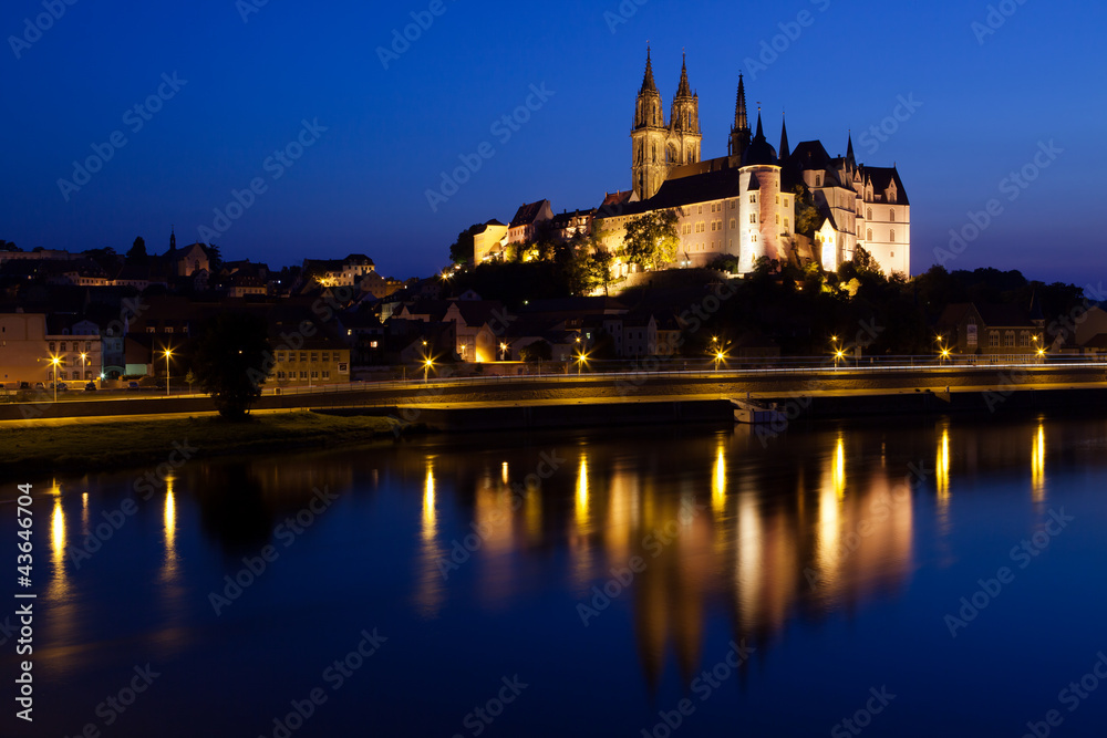 Meißen - Schloßberg abends