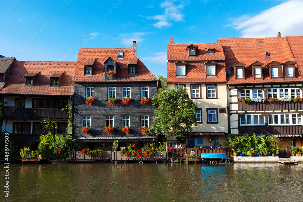 Hausreihe an der Bamberger Regnitz