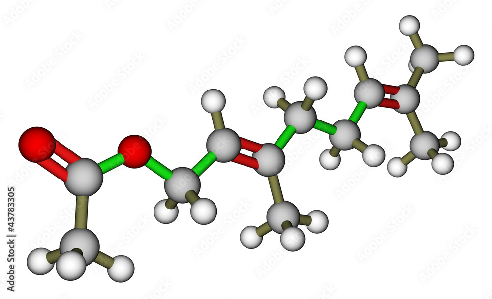 Geranyl acetate, a compound with fruity rose aroma