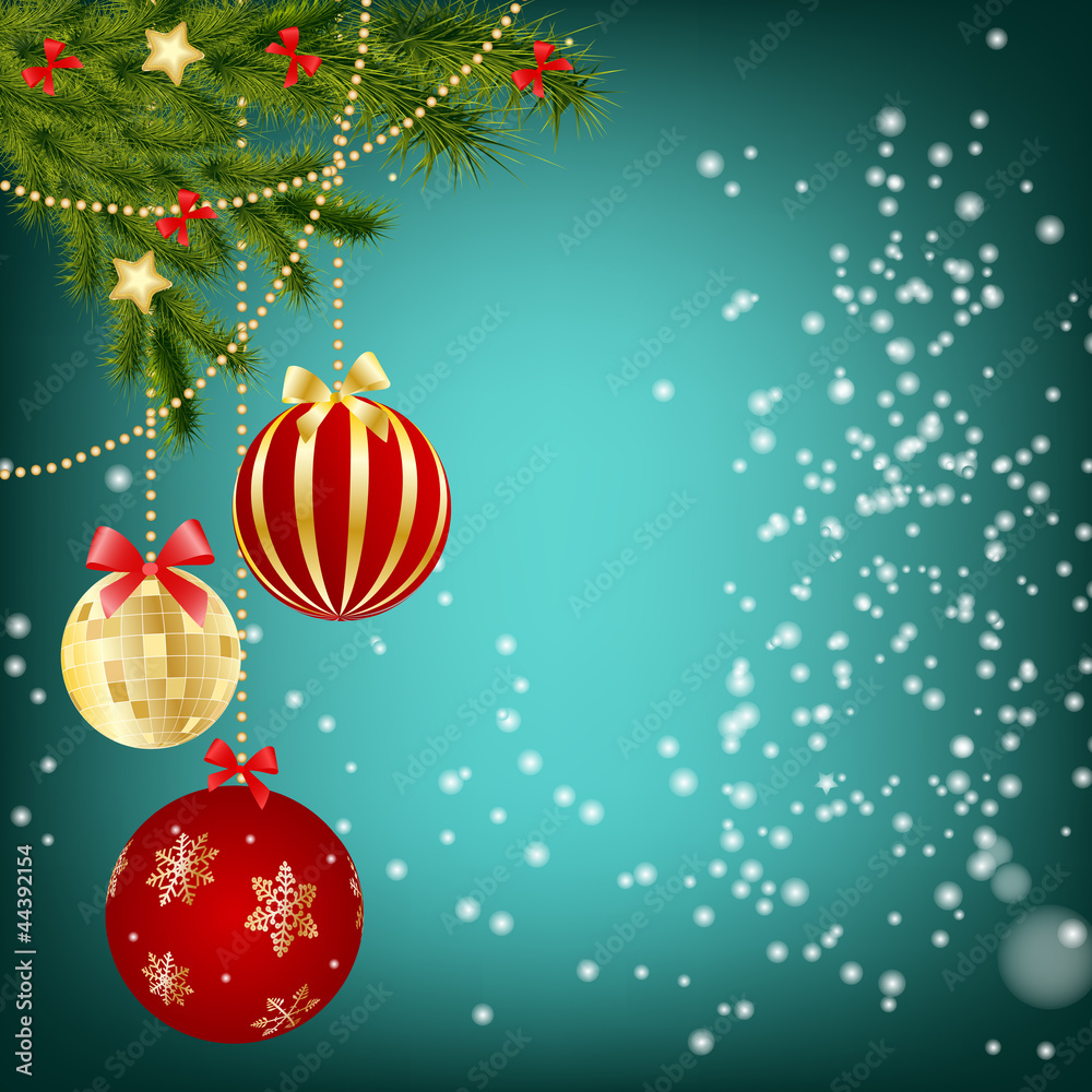 Abstract beauty Christmas and New Year background. Vector illust