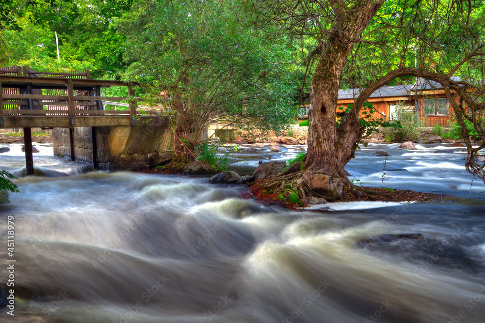 Salmon cascades in southern Sweden