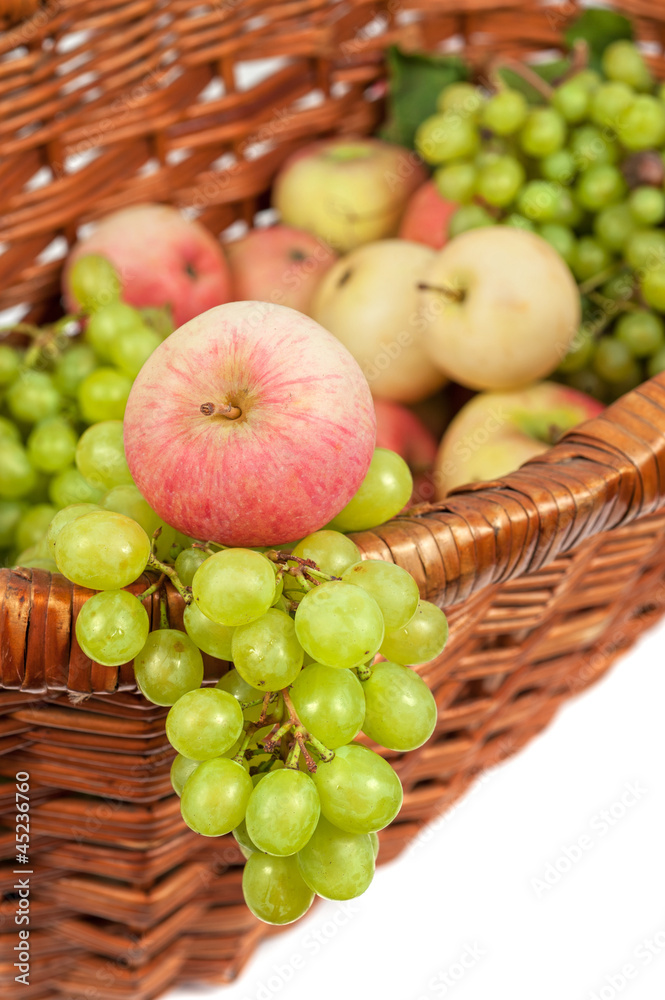 apples and grapes