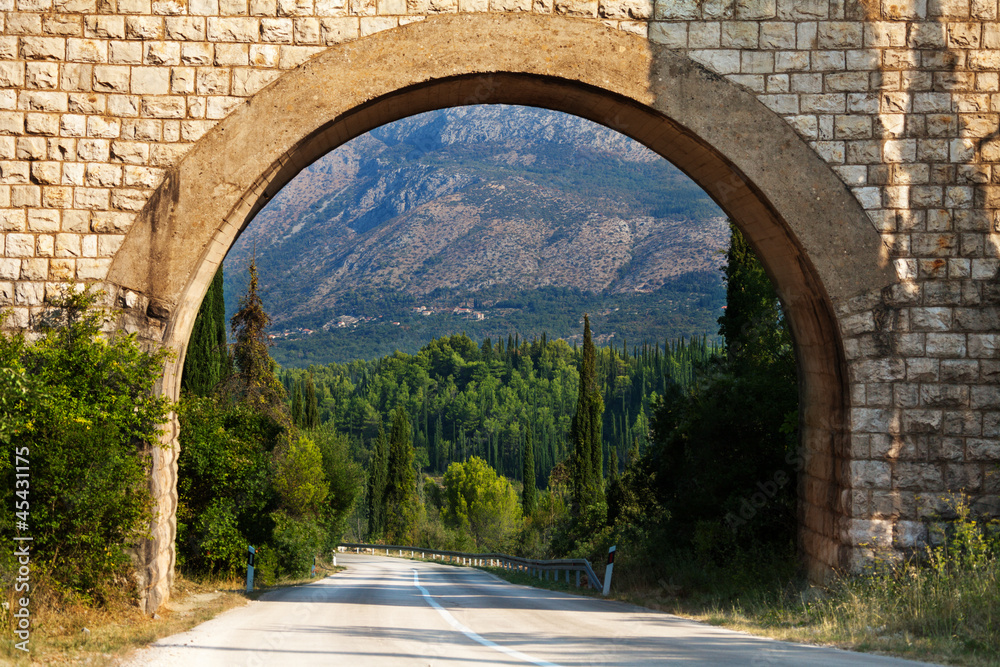 scenic arch in Croatia