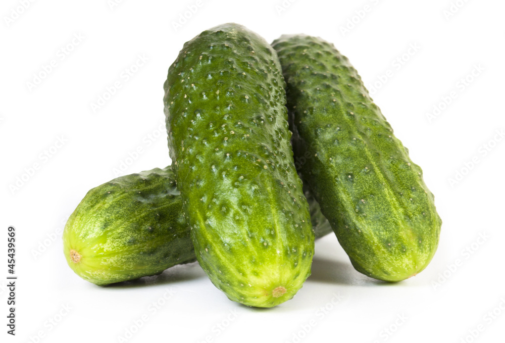 Cucumber isolated over white background