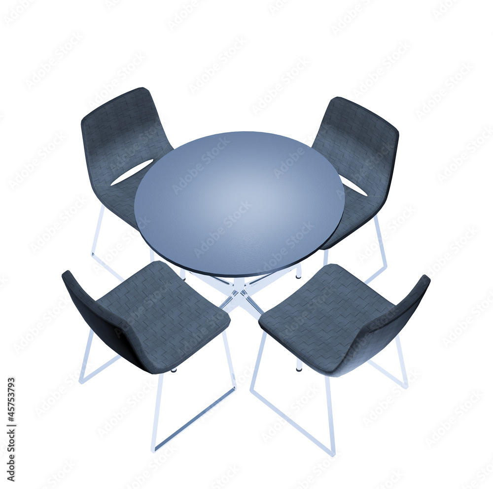 meeting table set