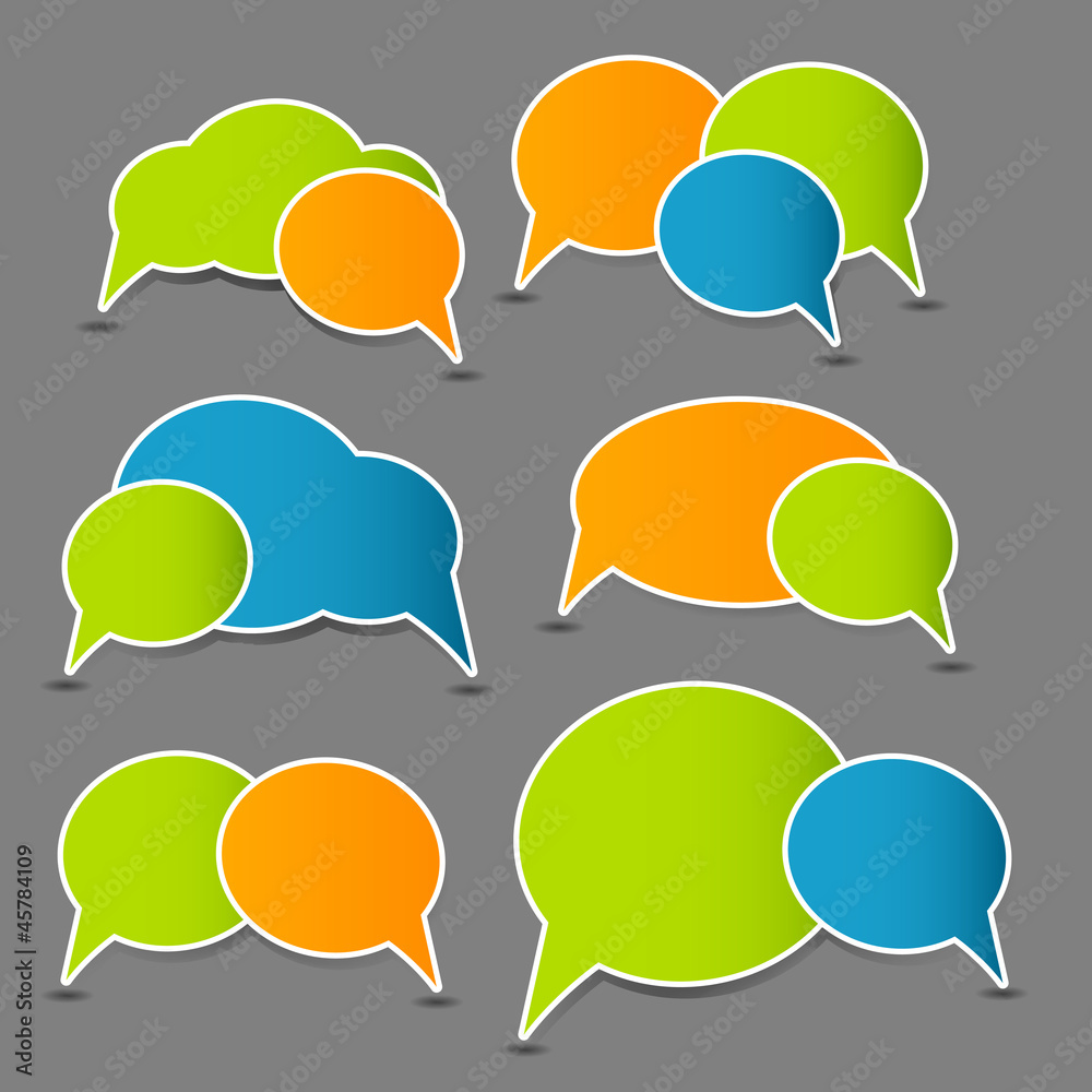 Speech bubbles vector illustration