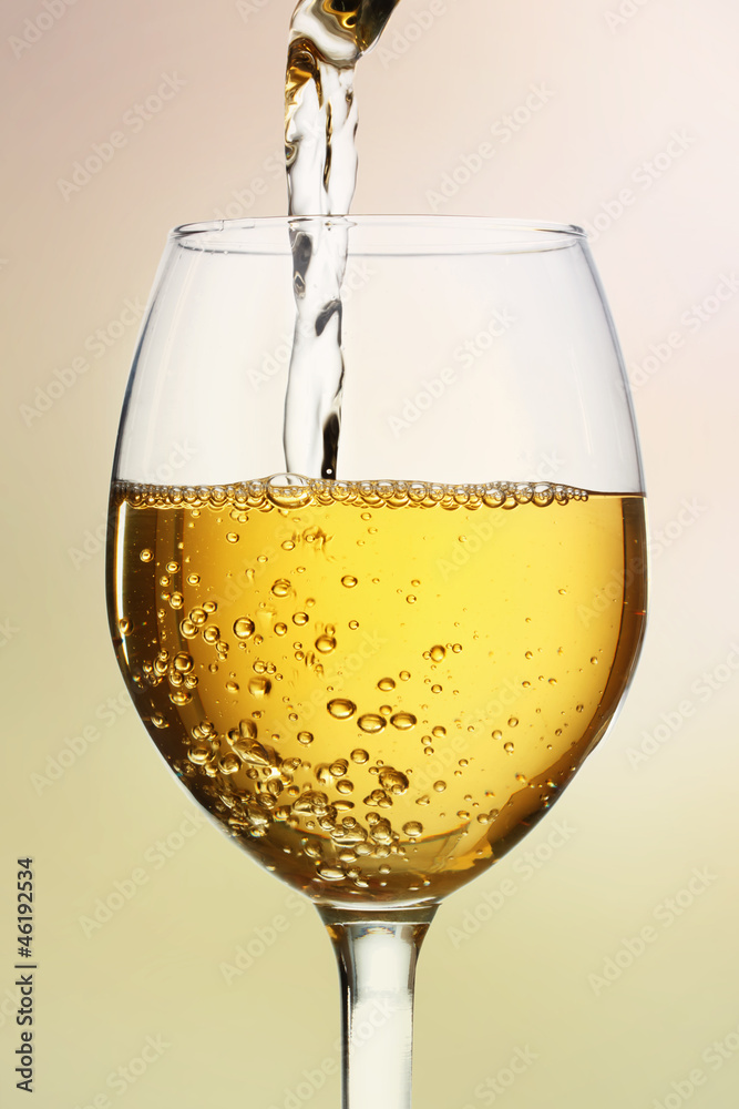 Wine Glass with White Wine