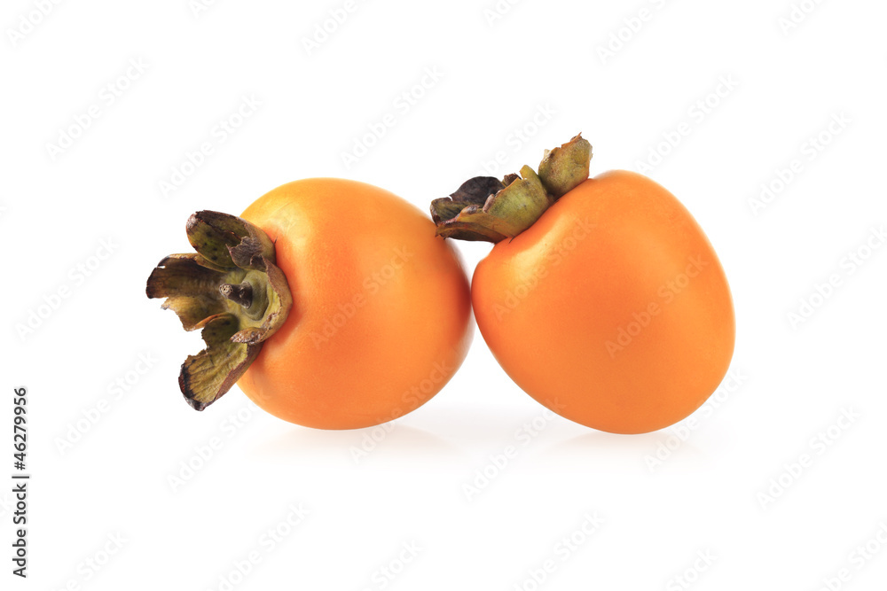 two persimmons