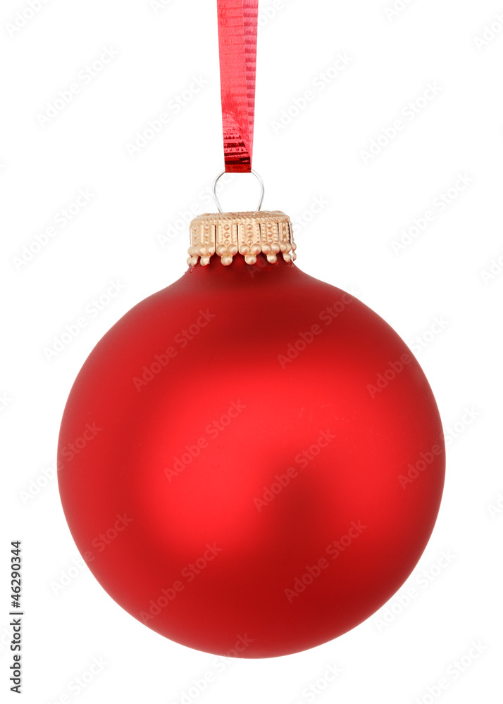 red christmas ball