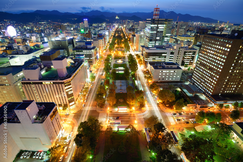 日本札幌奥多里公园天际线