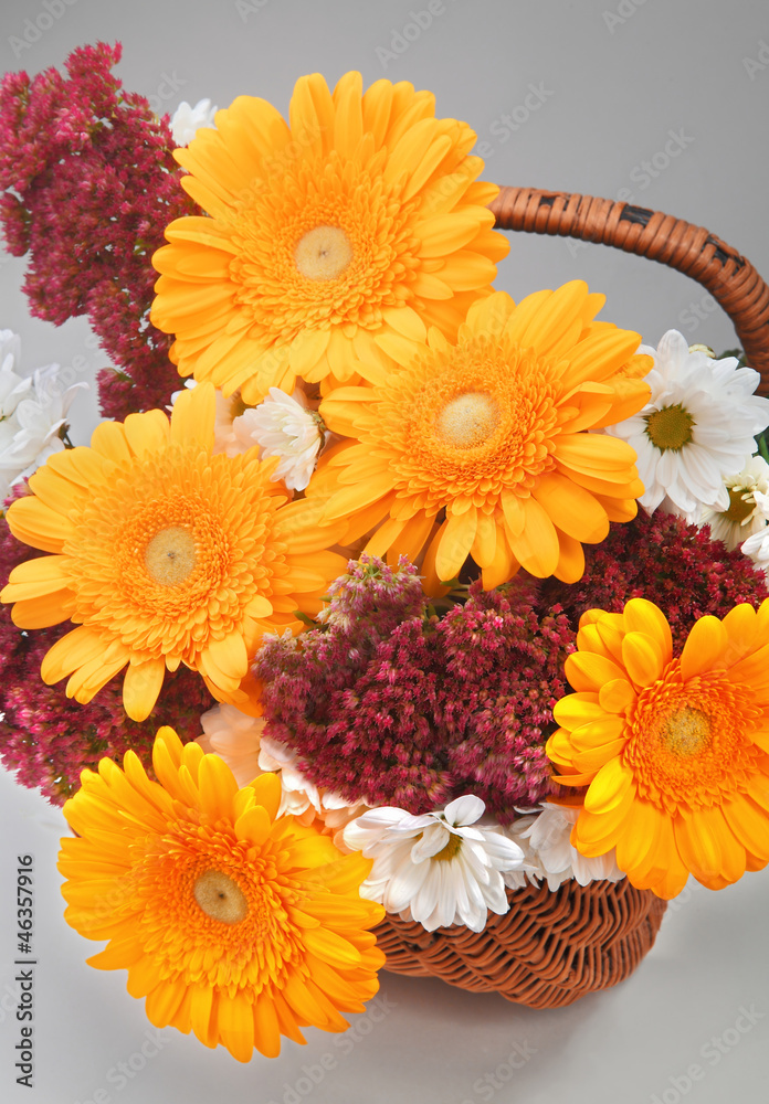 bunch of the flowers in basket 11