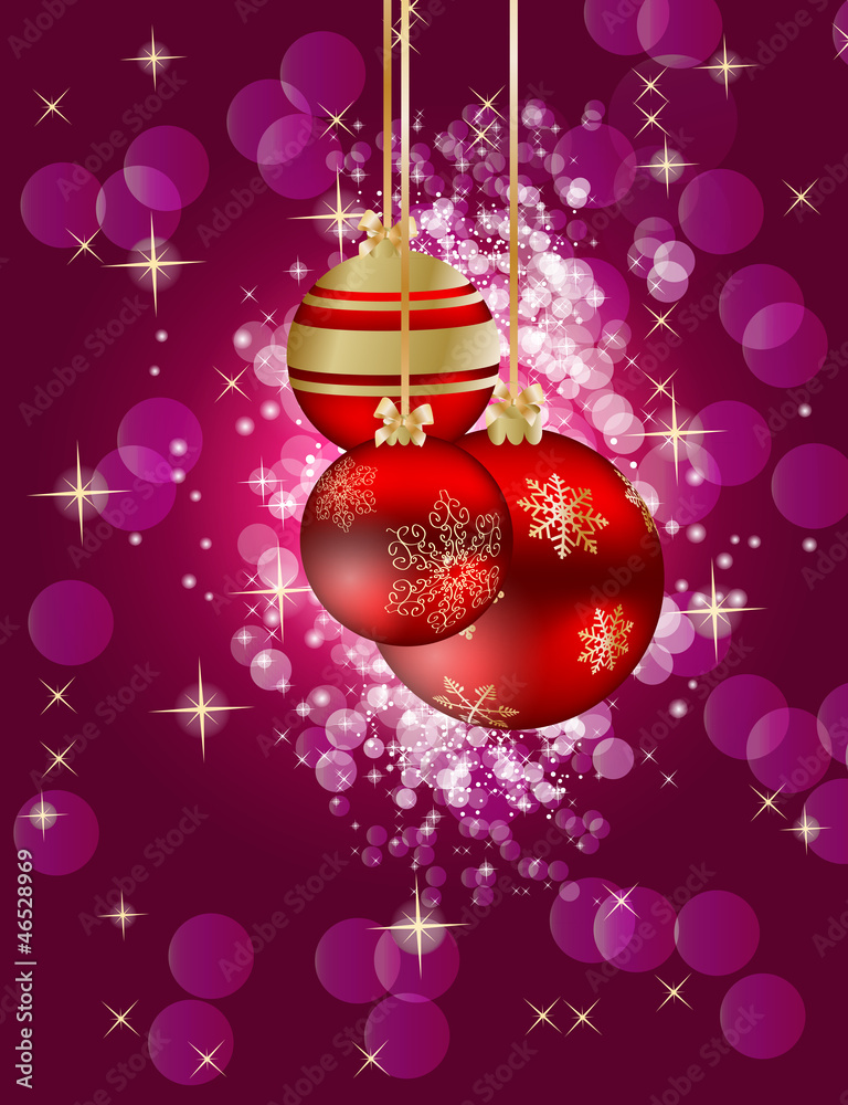 Abstract beauty Christmas and New Year background. vector illust