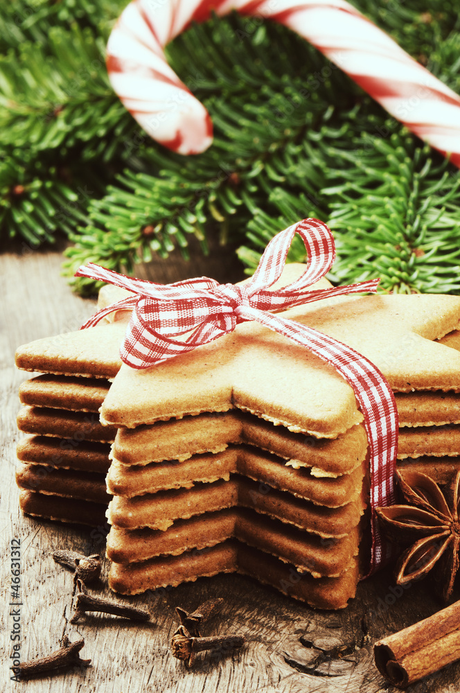 Christmas gingerbread cookies