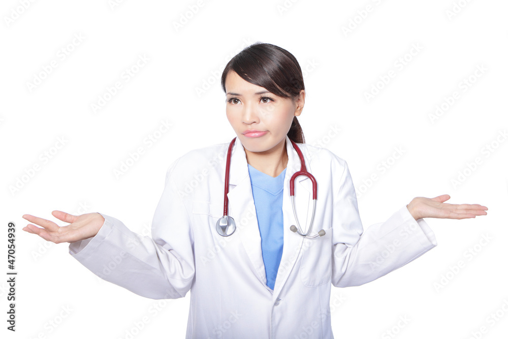 woman doctor has problem at work