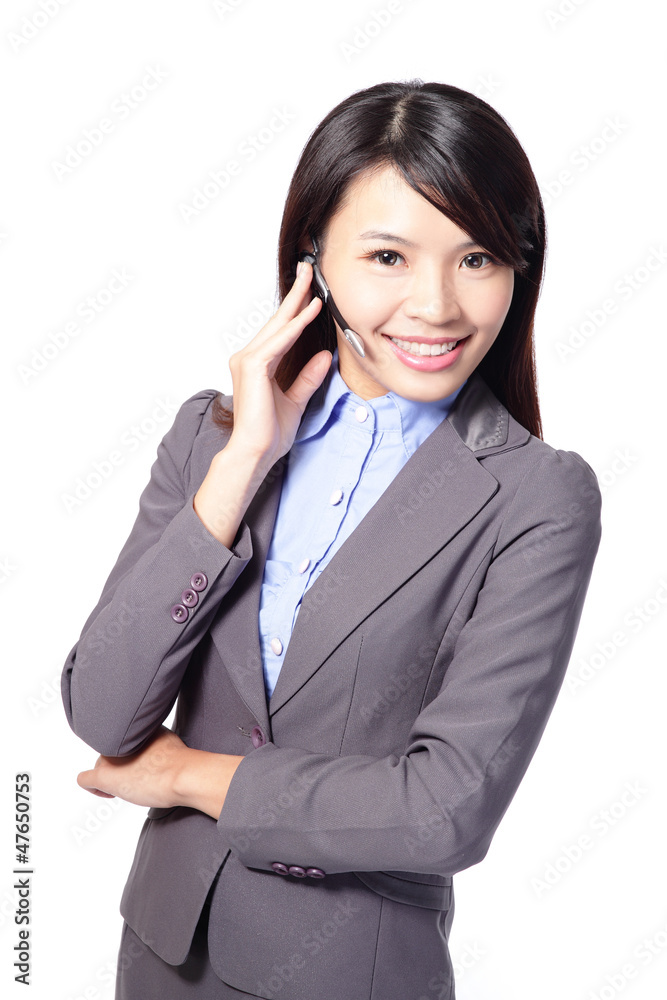 woman customer support operator