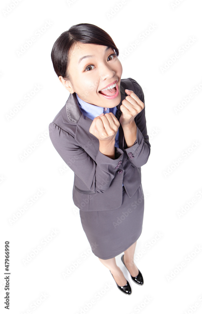 happy business woman smile