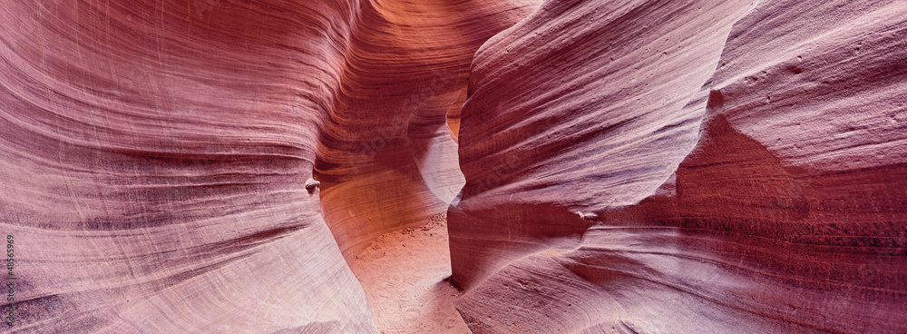 panoramic view of Antelope Canyon