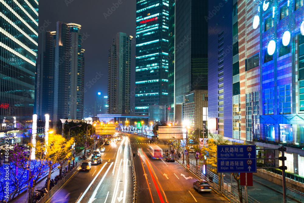 现代城市夜景