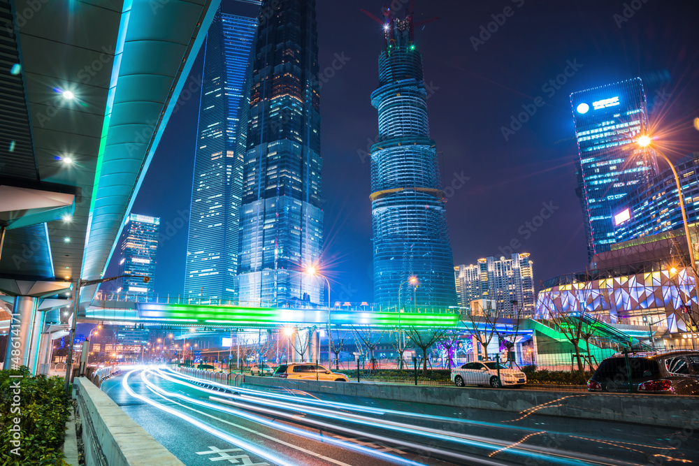 现代城市夜景