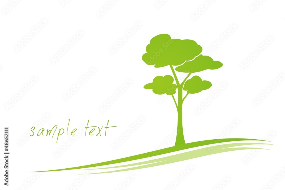 Tree, landscape, green icon, business logo design