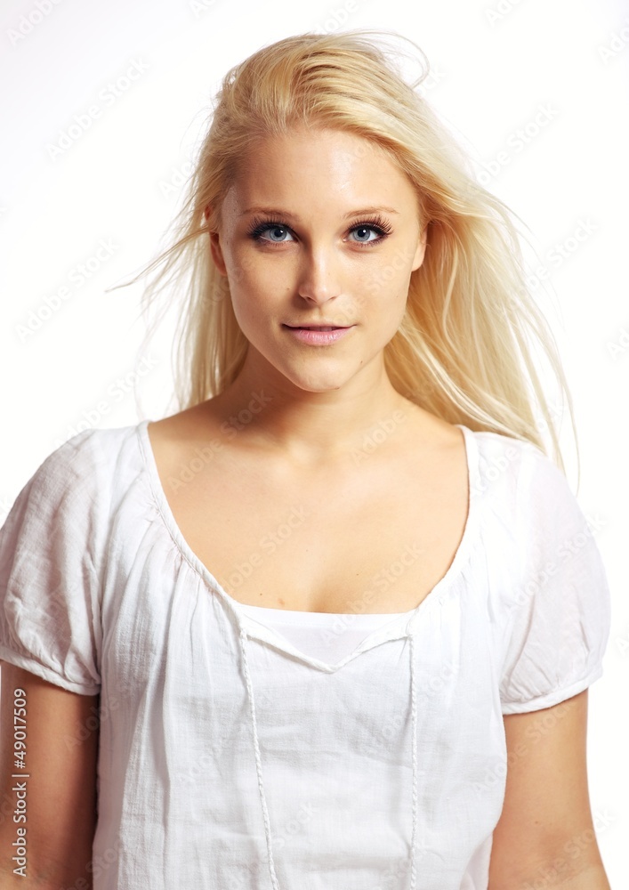 Portrait of Fresh Looking Blonde Female