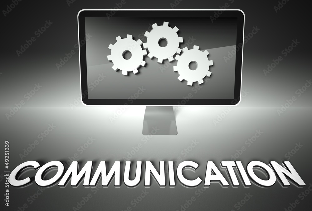 Screen and gears, Communication