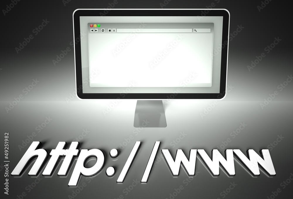 Computer and web browser with Http, Network