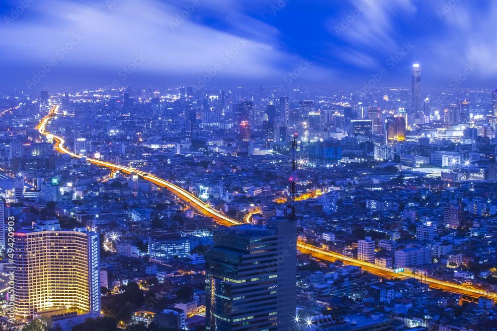 曼谷城市夜景