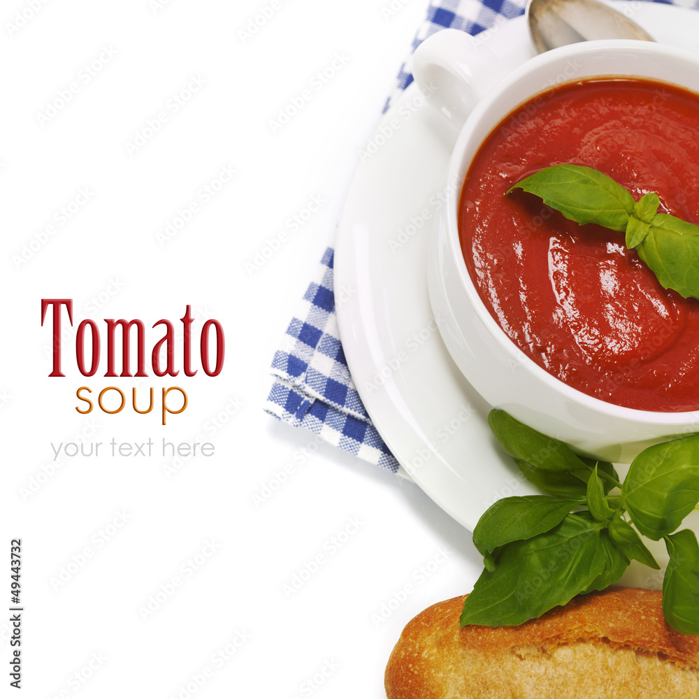 Traditional tomato soup