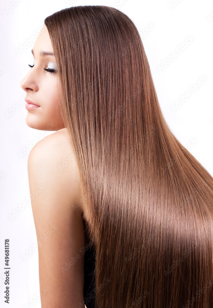 Beautiful woman with long hair