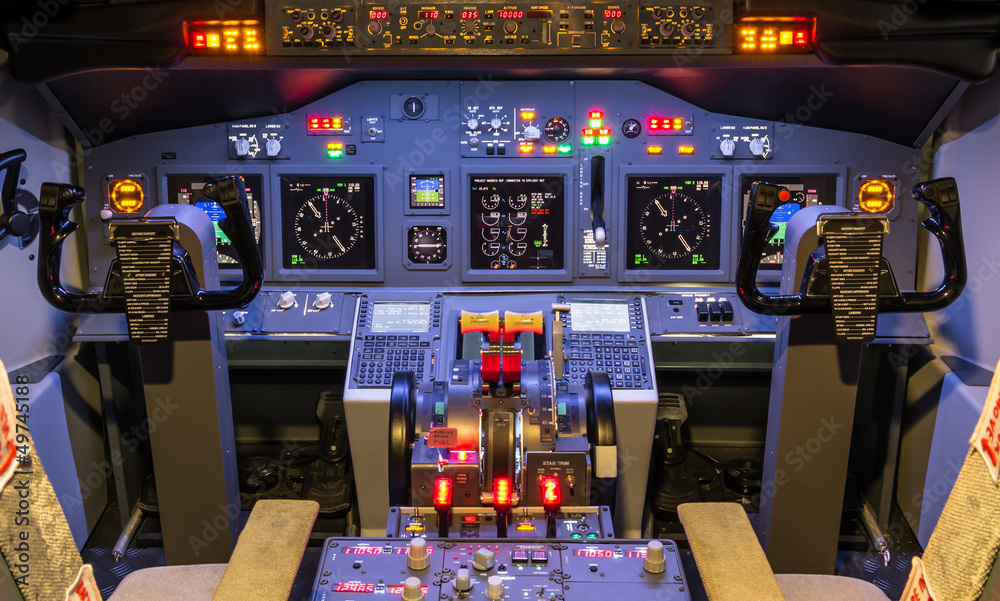 Cockpit of an homemade Flight Simulator - Boeing 737-800