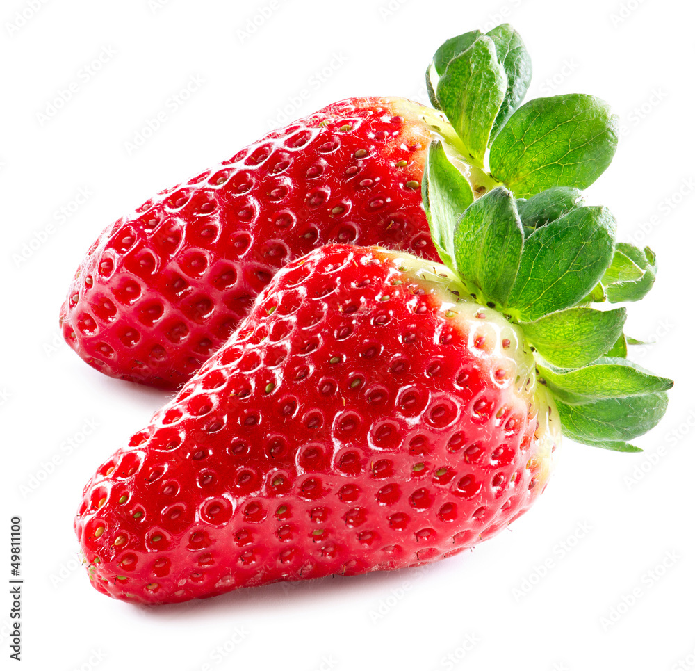 Strawberry. Strawberries Isolated on a White Background