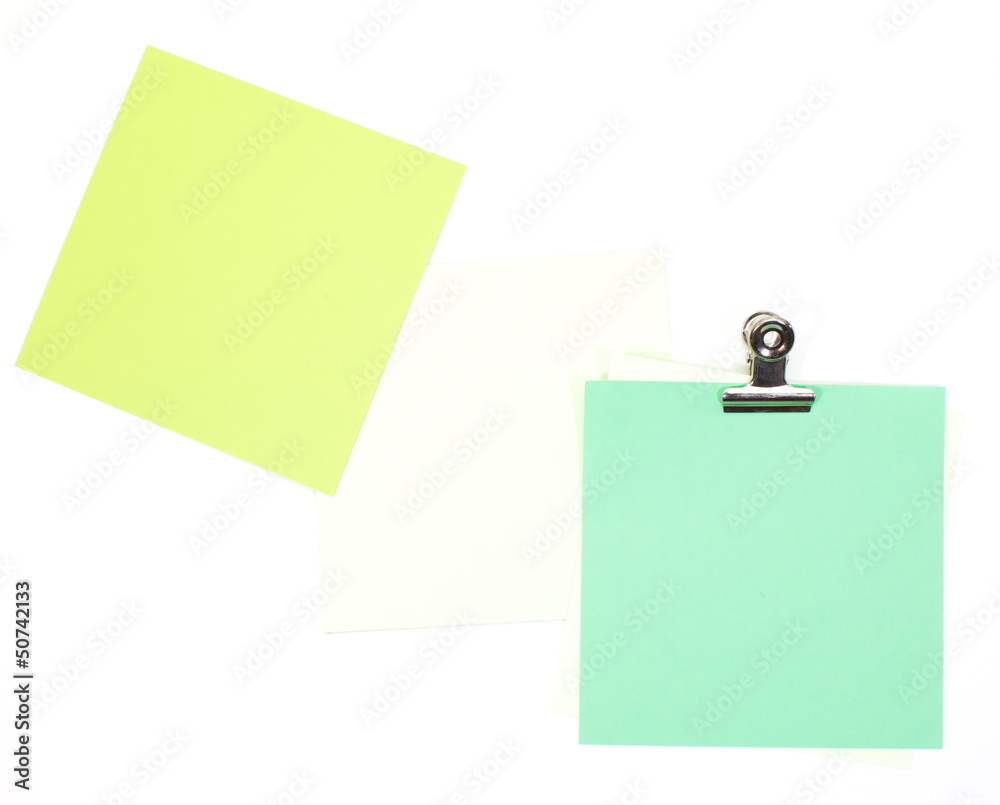 Green sticker note