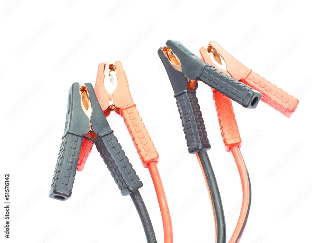 Jumper cable isolated on white background