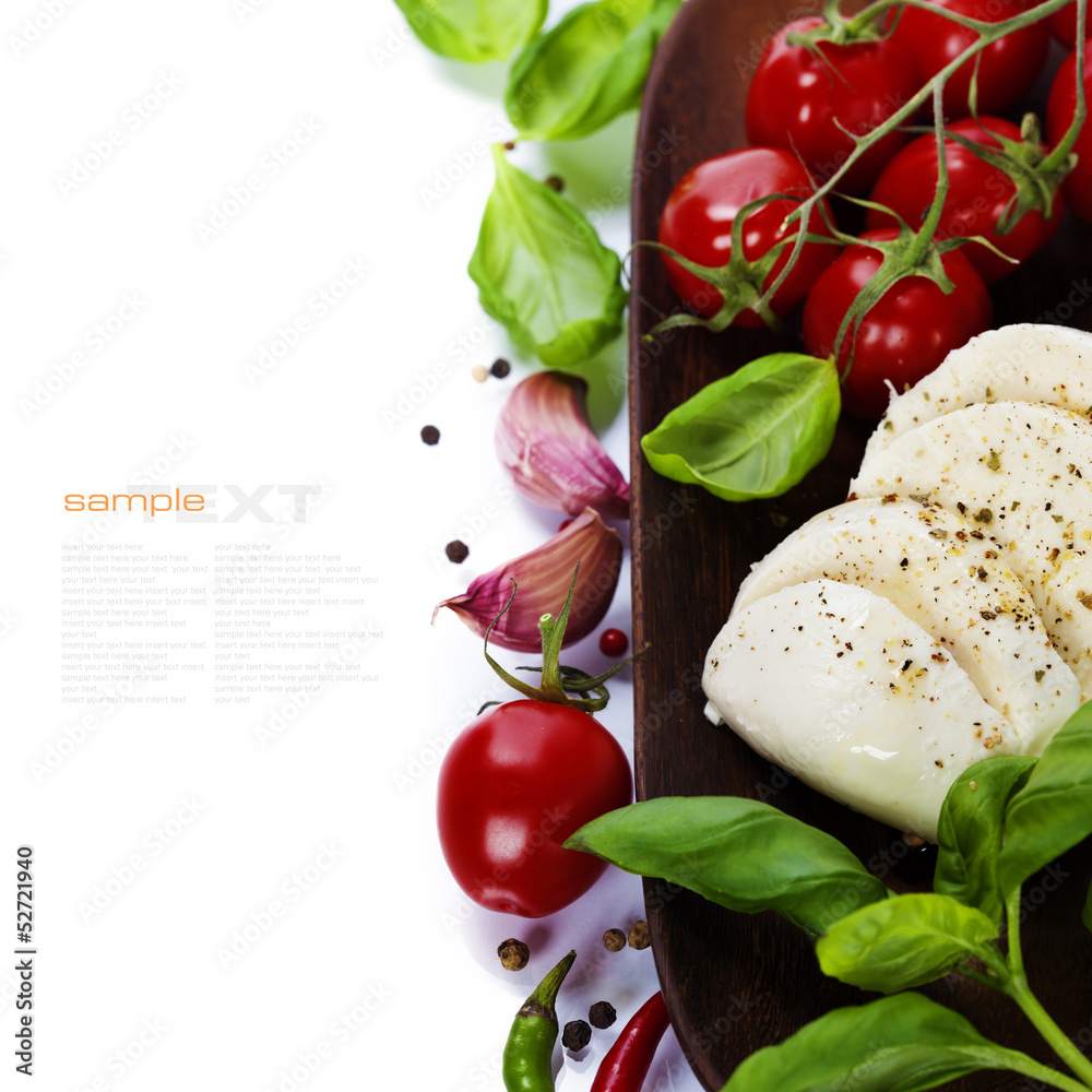 Caprese - Italian salad with tomatos and mozarella cheese