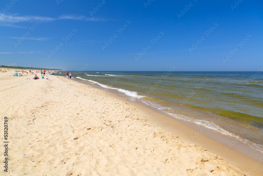 波兰波罗的海海滩